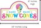 Snow Cones Street Sign, 15"L x 8"H, Embossed Metal For Summer Wreath Attachments, Crafts, and Decorations (White, Pink, Lime Green, Multi)